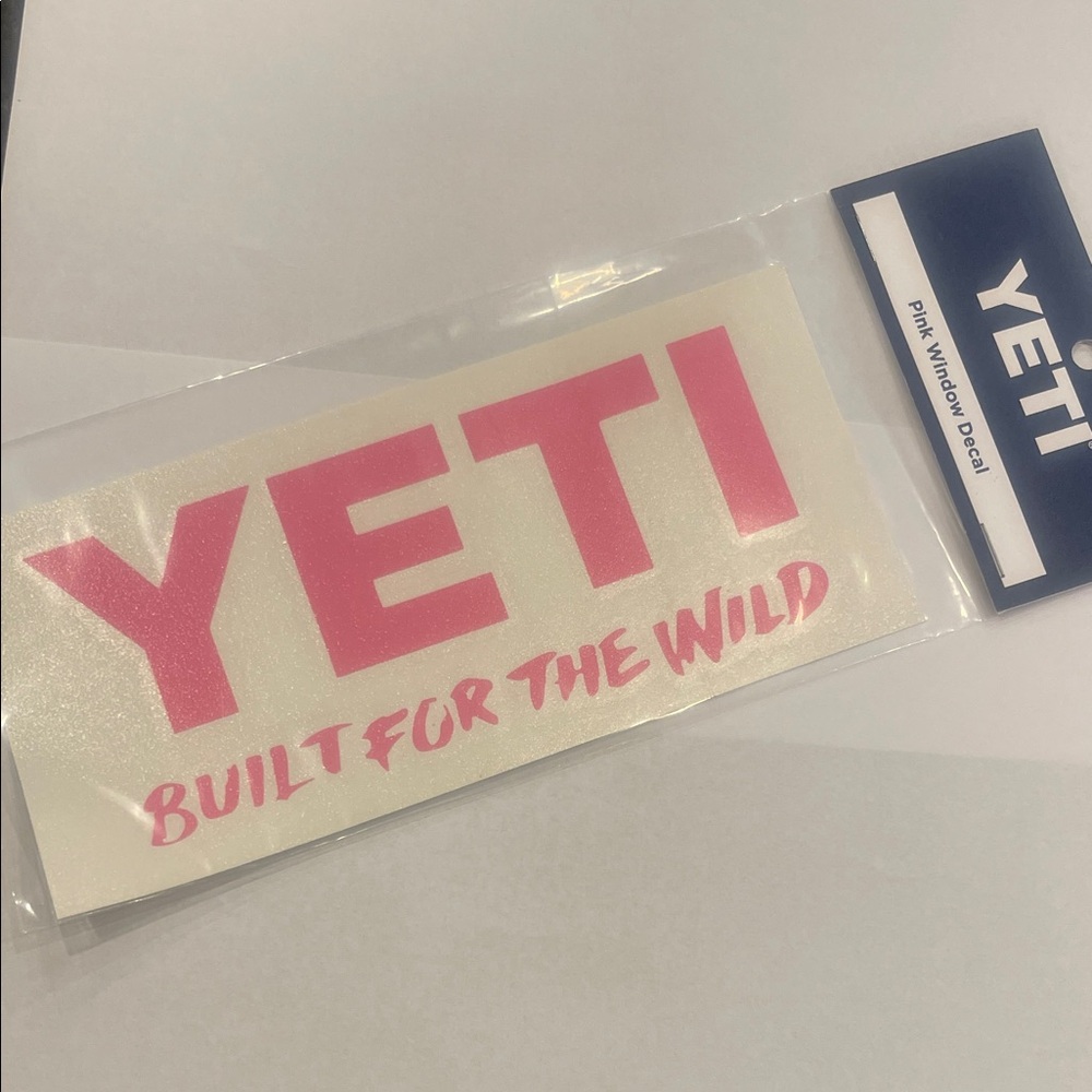 YETI Pink Decal Sticker